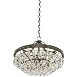 Vienna Full Spectrum Wohlfurst Bronze Pendant Chandelier 20 1/4" Wide Clear Crystal 5-Light Fixture For Dining Room House Foyer Kitchen Island Bedroom -Adesso Shop GUEST 2157e912 6003 4eae a057 28215d645ce1