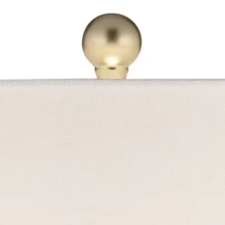 360 Lighting Nesbit Modern Mid Century Table Lamps 25" High Set Of 2 White Ceramic With USB Charging Port Drum Shade For Bedroom Living Room Bedside -Adesso Shop GUEST 21e6e00b 95a5 4118 858d 098767c9de6f