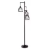 Niki 3-Tier Metal Caged Floor Lamp Rubbed Bronze - StyleCraft