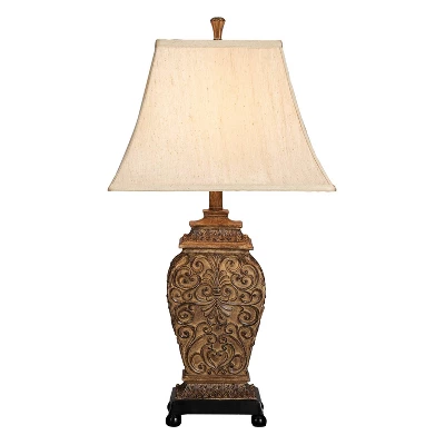 Rustic Table Lamp Set Of 2 Black - Olivia & May 1 Rustic Table Lamp Set Of 2 Black - Olivia & May