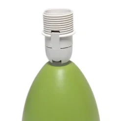 9.45" 2pk Petite Ceramic Oblong Bedside Table Desk Lamps With Matching Tapered Drum Shade Green - Creekwood Home -Adesso Shop GUEST 235890fe 051a 4043 8e62 a8d9f8d292b6