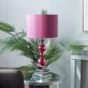 Glam Glass Table Lamp Set Of 2 Red - Olivia & May