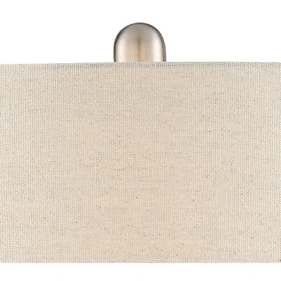 360 Lighting Kate Table Lamp 24 3/4" High Ceramic Green Oatmeal Drum Shade For Bedroom Living Room Bedside Nightstand Office Kids Family House Home 2 360 Lighting Kate Table Lamp 24 3/4" High Ceramic Green Oatmeal Drum Shade For Bedroom Living Room Bedside Nightstand Office Kids Family House Home - Image 2