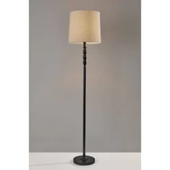 58" 3-way William Floor Lamp Black - Adesso 7 58" 3-way William Floor Lamp Black - Adesso -Adesso Shop GUEST 26871e49 64dc 4f9c ba56 dc001a8613c4