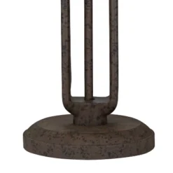 Franklin Iron Works Rustic Industrial Table Lamp 26 1/2" High With USB Dimmer Rust Bronze Haft Dome Glass Shade For Bedroom Living Room House Desk -Adesso Shop GUEST 268be5d3 cb90 4b69 90b6 099b14aa9924