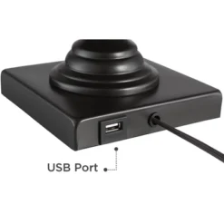 Franklin Iron Works Ross Rustic Farmhouse Table Lamps 27" Tall Set Of 2 Bronze With USB Charging Port Faux Leather Drum Shade For Living Room Desk 11 Franklin Iron Works Ross Rustic Farmhouse Table Lamps 27" Tall Set Of 2 Bronze With USB Charging Port Faux Leather Drum Shade For Living Room Desk -Adesso Shop GUEST 2740ea78 4016 49a6 9f2a d28c6f35be33