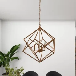 Modern Metal Chandelier With Link Style Chain Gold - Olivia & May 18 Modern Metal Chandelier With Link Style Chain Gold - Olivia & May -Adesso Shop GUEST 277064b6 ee55 4c8b 87f5 e00f0035e797