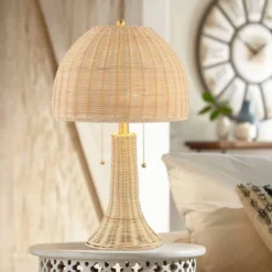 22" LED Joanie Rustic Iron Table Lamp Natural/Brass (Includes LED Light Bulb) - JONATHAN Y -Adesso Shop GUEST 2812e752 800c 4f8a af5e 89a244ccf4ba