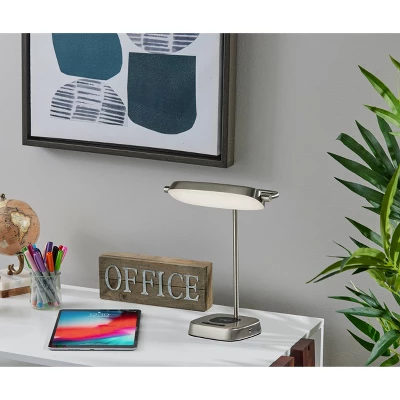 Radley Charge Table Lamp With Smart Switch Silver (Includes LED Light Bulb) - Adesso 5 Radley Charge Table Lamp With Smart Switch Silver (Includes LED Light Bulb) - Adesso - Image 5