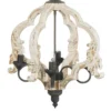 Swithun 4-Light Chandelier Antique White/Gold - A&B Home