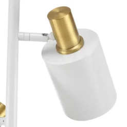 67" 3-Light Lexie Floor Lamp With Pivoting Lamp Heads Matte White - Globe Electric