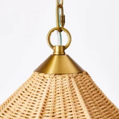Tapered Rattan Ceiling Light Brown - Threshold™ Designed With Studio McGee -Adesso Shop GUEST 2b7582e8 24c7 4074 97fb cc7ed322532b