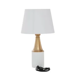Traditional Metal Table Lamp White - CosmoLiving By Cosmopolitan -Adesso Shop GUEST 2d8e6deb 5e7b 4174 867a 124145d4842e