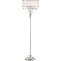 Possini Euro Design Modern Floor Lamp 64" Tall Brushed Nickel Silver Organza White Linen Drum Shade For Living Room Bedroom Office 13 Possini Euro Design Modern Floor Lamp 64" Tall Brushed Nickel Silver Organza White Linen Drum Shade For Living Room Bedroom Office -Adesso Shop GUEST 2e633d21 d173 4c31 9072 43ba4db338af