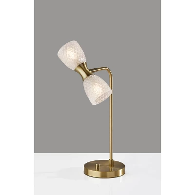 Nina Table Lamp Antique Brass (Includes LED Light Bulb) - Adesso 1 Nina Table Lamp Antique Brass (Includes LED Light Bulb) - Adesso