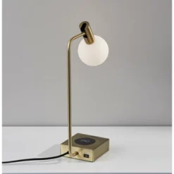 Windsor Charge Table Lamp Antique Brass (Includes LED Light Bulb) - Adesso 7 Windsor Charge Table Lamp Antique Brass (Includes LED Light Bulb) - Adesso -Adesso Shop GUEST 2eda8468 4f90 489d 98f2 57a564ec7c4b