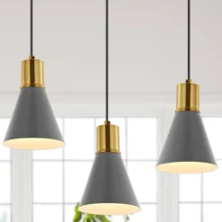 6" 1-Light Apollo Mid-Century Modern Iron LED Pendant - JONATHAN Y -Adesso Shop GUEST 2f364ee3 286b 43fc 8601 219f39c76c5b
