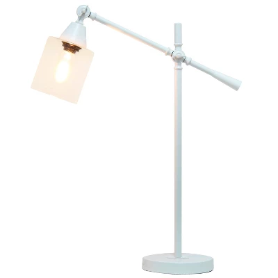 Tilting Arm Table Lamp White - Elegant Designs 1 Tilting Arm Table Lamp White - Elegant Designs