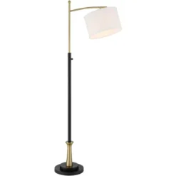 Possini Euro Design Modern Downbridge Floor Lamp 64" Tall Black Brass Metal Linen Drum Shade For Living Room Reading Bedroom Home 14 Possini Euro Design Modern Downbridge Floor Lamp 64" Tall Black Brass Metal Linen Drum Shade For Living Room Reading Bedroom Home -Adesso Shop GUEST 310e02f8 0905 4c58 ab4c 4248dbab2ff8