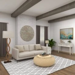 Rustic Jute Floor Lamp Brown - Olivia & May -Adesso Shop GUEST 32457635 904f 45e1 bd22 145b3f1b4145