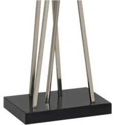 Possini Euro Design Modern Floor Lamp 63.5" Tall Brushed Steel Asymmetry White Linen Rectangular Shade For Living Room Reading Bedroom Office -Adesso Shop GUEST 340aa1b3 08bb 4e73 8ab3 2bba4217eb70