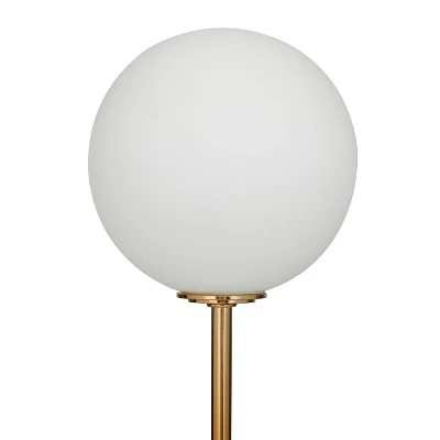 2-Light Marble Orb Table Lamp With Marble Base - Olivia & May 3 2-Light Marble Orb Table Lamp With Marble Base - Olivia & May - Image 3