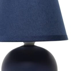 8.66" Petite Ceramic Orb Base Bedside Table Desk Lamp With Matching Tapered Drum Fabric Shade Blue - Creekwood Home 15 8.66" Petite Ceramic Orb Base Bedside Table Desk Lamp With Matching Tapered Drum Fabric Shade Blue - Creekwood Home -Adesso Shop GUEST 35769fe7 352b 4441 959e 8609595b0e40
