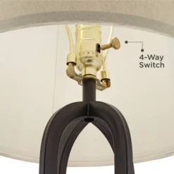 360 Lighting Marcel Modern Table Lamps Set Of 2 With Square Risers 24 1/4" High LED Nightlight USB Charging Port Black Natural Shade For Bedroom Desk 9 360 Lighting Marcel Modern Table Lamps Set Of 2 With Square Risers 24 1/4" High LED Nightlight USB Charging Port Black Natural Shade For Bedroom Desk -Adesso Shop GUEST 35851e51 5193 415d 90d2 e8d343708ea5