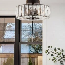 11.5" Crystalline Semi-Flush Mount Pendant Clear - River Of Goods 11 11.5" Crystalline Semi-Flush Mount Pendant Clear - River Of Goods -Adesso Shop GUEST 35bc5a09 a937 49aa a084 8d84aec65379