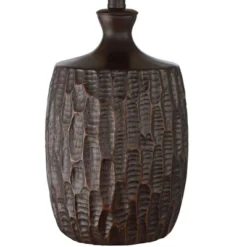 Franklin Iron Works Kelly Rustic Farmhouse Table Lamp 25 1/2" High Brown With USB Cord Dimmer Mica Drum Shade For Bedroom Living Room Office Home Desk -Adesso Shop GUEST 36314900 4faa 4d2d 962a 66adebe9ed72