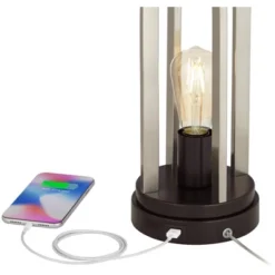 360 Lighting Marcel Modern Table Lamps Set Of 2 24 1/4" High Brushed Nickel With LED Nightlight USB Charging Port White Shade For Bedroom House Desk 10 360 Lighting Marcel Modern Table Lamps Set Of 2 24 1/4" High Brushed Nickel With LED Nightlight USB Charging Port White Shade For Bedroom House Desk -Adesso Shop GUEST 37bc3ef0 1d75 4a83 a763 08ab1a37c940