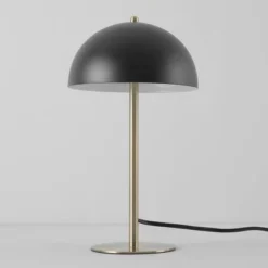 15" Luna Desk Lamp With Brass Accents Matte Black - Globe Electric -Adesso Shop GUEST 37fba2c9 bd79 4d4c 990d 8cca85069f52