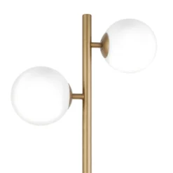 70.5' Floor Lamp With Milk Glass Orb Shade In Gold - Henn&Hart 17 70.5' Floor Lamp With Milk Glass Orb Shade In Gold - Henn&Hart -Adesso Shop GUEST 382b1a10 8a42 4496 95f8 5ecaaa2325ff