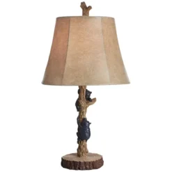 John Timberland Climbing Bears Rustic Accent Table Lamps 22 1/2" High Set Of 2 Brown Faux Wood With USB Charging Port Faux Leather Shade For Desk 15 John Timberland Climbing Bears Rustic Accent Table Lamps 22 1/2" High Set Of 2 Brown Faux Wood With USB Charging Port Faux Leather Shade For Desk -Adesso Shop GUEST 38e0bcf3 e479 46b5 9cda 4bd12d04d000