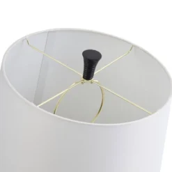 Logan Pear Shaped Sleek Table Lamp With Fabric Shade Black/White - StyleCraft -Adesso Shop GUEST 391e5e1a 4b09 41bd 9ffd 763b28ceddce