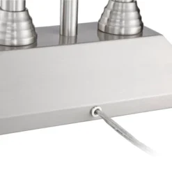 Possini Euro Design Dexter Modern Table Lamp 26" High Brushed Nickel With USB And AC Power Outlet In Base LED Reading Light White Shade For Home Desk 14 Possini Euro Design Dexter Modern Table Lamp 26" High Brushed Nickel With USB And AC Power Outlet In Base LED Reading Light White Shade For Home Desk -Adesso Shop GUEST 3a8c872a a116 4033 b7b4 911a917e8042