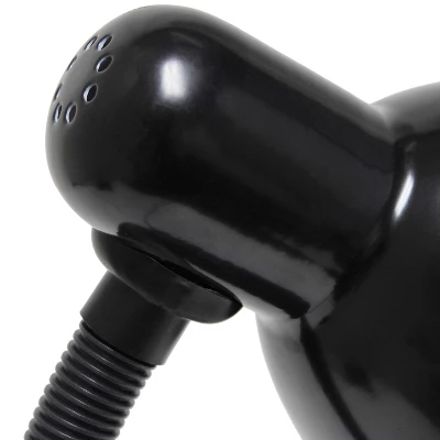 14.25" Traditional Fundamental Metal Desk Task Lamp And Bowl Shaped Shade With Flexi Gooseneck Black - Creekwood Home 5 14.25" Traditional Fundamental Metal Desk Task Lamp And Bowl Shaped Shade With Flexi Gooseneck Black - Creekwood Home - Image 5