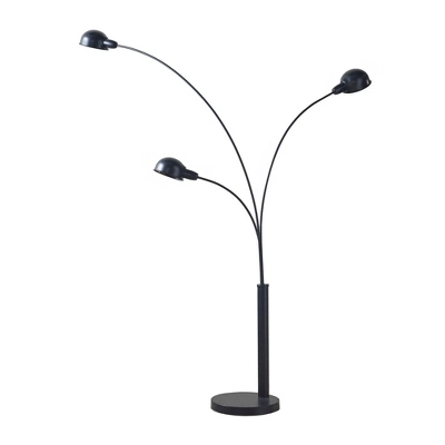67" Archer 3-Light Adjustable Arc Floor Lamp Black - 510 Design 3 67" Archer 3-Light Adjustable Arc Floor Lamp Black - 510 Design - Image 3
