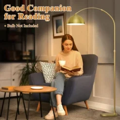 Frate Arc Floor Lamp For Reading Working, 90°Rotatable Metal Shade, 2 Colors Lampshades, Height Adjustable, 71 Inch(Bulb Not Included)-The Pop Home -Adesso Shop GUEST 3ccc31c0 b8cd 44ca ac2f b22394a158b8