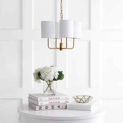 Elias Chandelier Brass/Gold - Safavieh 1 Elias Chandelier Brass/Gold - Safavieh