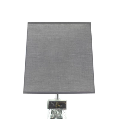 Contemporary Glass Mirrored Table Lamp Silver - Olivia & May 6 Contemporary Glass Mirrored Table Lamp Silver - Olivia & May - Image 6