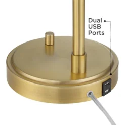 Possini Euro Design Possini Euro Vaile Desk Lamp With Dual USB Ports Warm Gold With Glass Shade 11 Possini Euro Design Possini Euro Vaile Desk Lamp With Dual USB Ports Warm Gold With Glass Shade -Adesso Shop GUEST 3dcee422 11f0 4106 8742 1d96f0c2351b