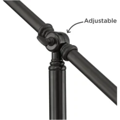 360 Lighting Traditional Pharmacy Floor Lamp With USB Charging Port 55" Tall Dark Bronze Dome Shade Adjustable Arm Living Room Reading -Adesso Shop GUEST 3ef6b937 a20e 4cc4 9d82 35fc53169694