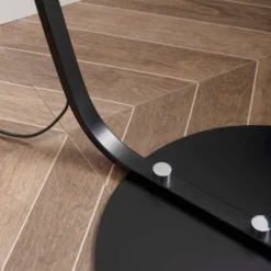 HOMCOM Arched Floor Lamp, Modern Standing Lamp With Foot Switch & Metal Base, Corner Reading Lamps Tall Pole Light For Office Bedroom Living Room -Adesso Shop GUEST 3f29eebf 208b 4d1a 95fe 6d5e075eab66