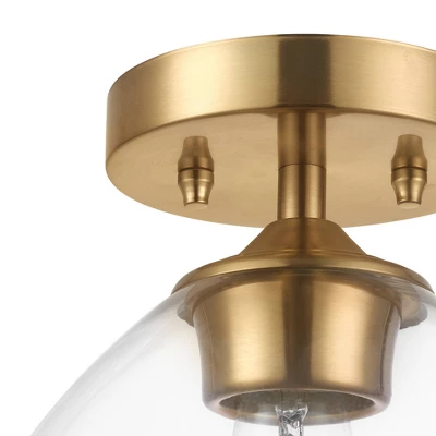Harrow 1-Light Semi-Flush Mount Ceiling Lighting With Clear Glass Shade - Globe Electric 6 Harrow 1-Light Semi-Flush Mount Ceiling Lighting With Clear Glass Shade - Globe Electric - Image 6