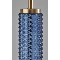 Glass Delilah Floor Lamp Antique Brass/Blue - Adesso 10 Glass Delilah Floor Lamp Antique Brass/Blue - Adesso -Adesso Shop GUEST 405a4071 94a6 4cdf b4c5 32ee50882f73