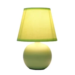 8.66" Petite Ceramic Orb Base Bedside Table Desk Lamp With Matching Tapered Drum Fabric Shade Green - Creekwood Home 10 8.66" Petite Ceramic Orb Base Bedside Table Desk Lamp With Matching Tapered Drum Fabric Shade Green - Creekwood Home -Adesso Shop GUEST 40d92f04 ea61 4c1c b5b2 853ca487c125