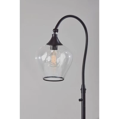 Bradford Floor Lamp (Includes Light Bulb) Dark Bronze - Adesso 2 Bradford Floor Lamp (Includes Light Bulb) Dark Bronze - Adesso - Image 2