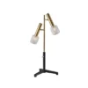 Melvin LED Table Lamp Antique Brass (Includes LED Light Bulb) Black - Adesso