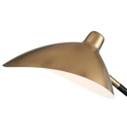 360 Lighting Colborne Modern Mid Century Desk Table Lamp 28" Tall Antique Brass Black With USB Charging Port LED For Bedroom Living Room Bedside Kids -Adesso Shop GUEST 41f1a6ca 7ef8 4232 8f46 74c25d4d5700